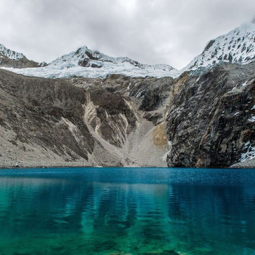 breathtaking view mountains ocean national park peru