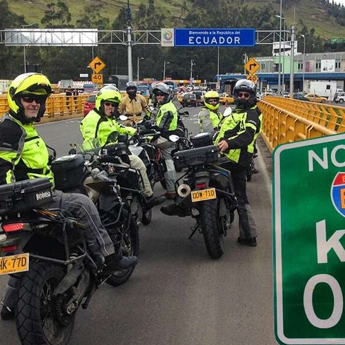 ecuador border motocycle