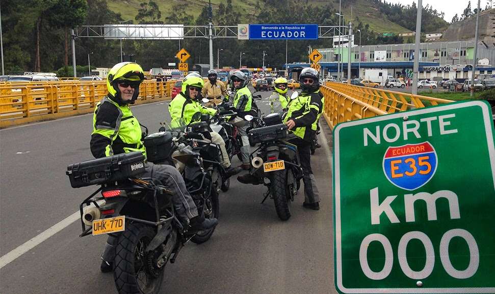 ecuador border motocycle