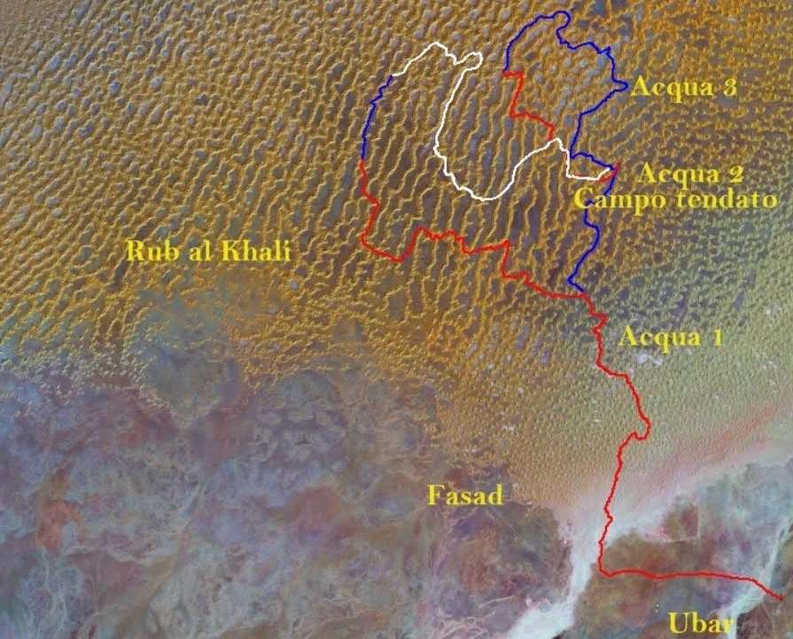 Oman Motorcycle Adventure tour Map
