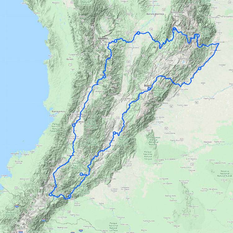 motorcycle tour pack the andes colombia 1