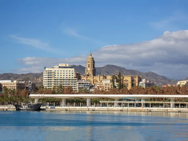 Málaga, port and cathedral