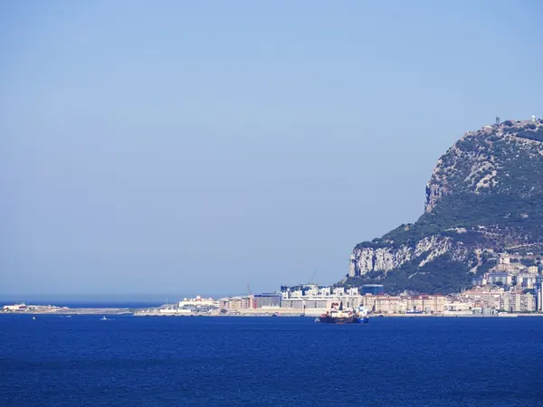 Strait of Gibraltar, the Rock seen from the sea