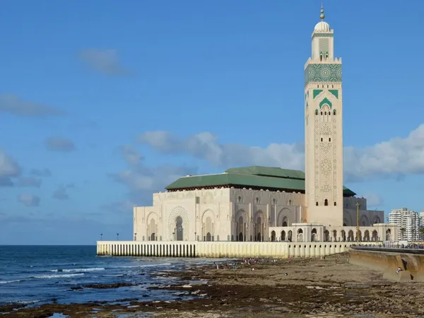 Casablanca, Hassan II Mosque on the Atlantic
