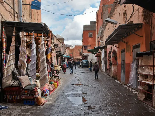 Marrakech, street in the old medina