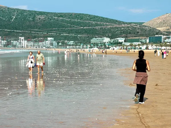 Agadir, the beach and Kasbah hill
