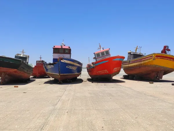 Nouadhibou, fishing boats in the port
