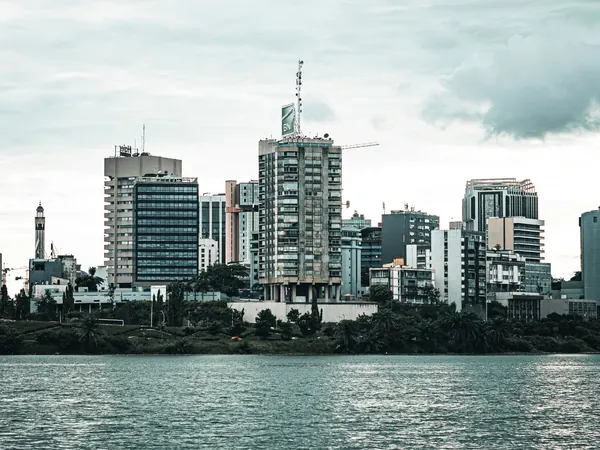Abidjan, the Plateau skyline across the Ébrié lagoon