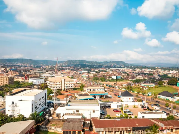 Enugu city and the Udi hills