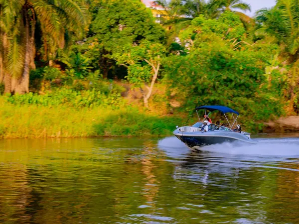 Boat on the Congo River