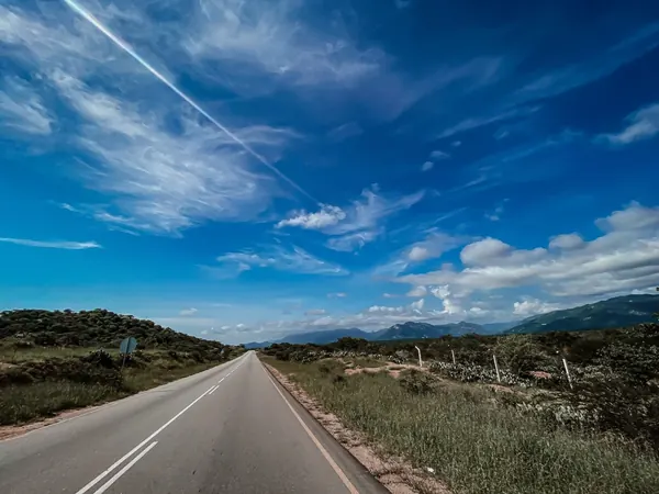 Open road across southern Angola