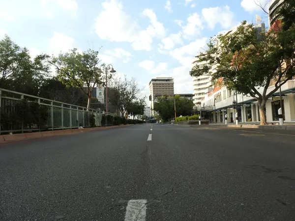 Windhoek, tree-lined central avenue