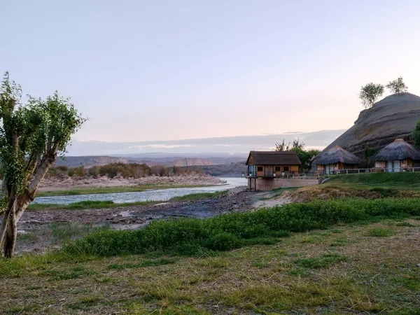 Orange River at Noordoewer, the Namibia–South Africa border