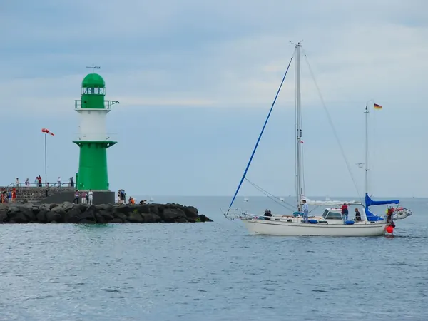 Warnemünde, harbour lighthouse (Rostock ferry port)