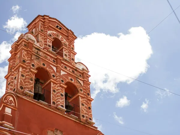 Potosí, ornate colonial bell tower (UNESCO old town)
