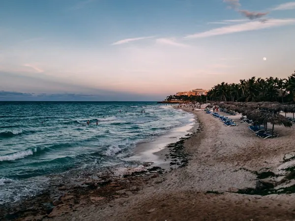 Varadero coastline at sunset