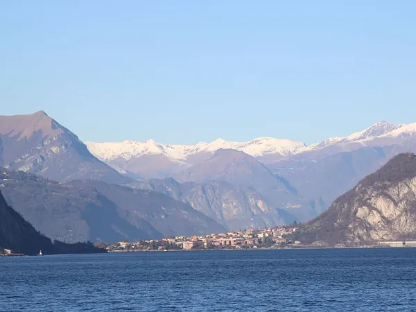 Lake Como with the Alps behind