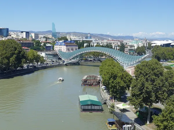 Tbilisi, Bridge of Peace over the Mtkvari (Kura) river