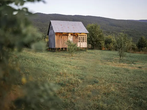 Racha, traditional wooden house near Ambrolauri