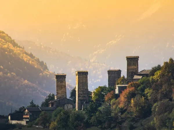 Mestia, medieval Svan towers