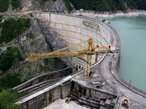 Enguri Dam and reservoir