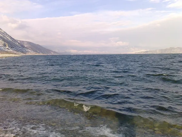 Lake Vegoritida, view north from Agios Panteleimonas