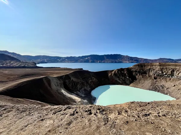Askja, Viti crater and Oskjuvatn lake