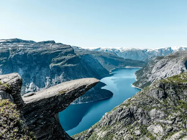 Trolltunga, above Ringedalsvatnet (Odda)