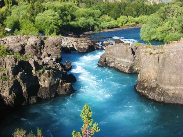 Turquoise whitewater of the Futaleufú river