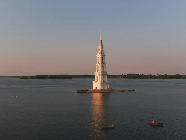 Kalyazin, flooded bell tower on the Volga