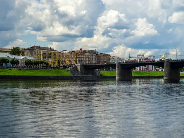 Tver, Volga embankment and Novovolzhsky Bridge