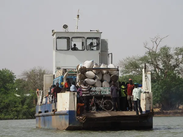 Ferry crossing the Gambia River