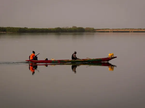 Pirogue on the Casamance River at Ziguinchor