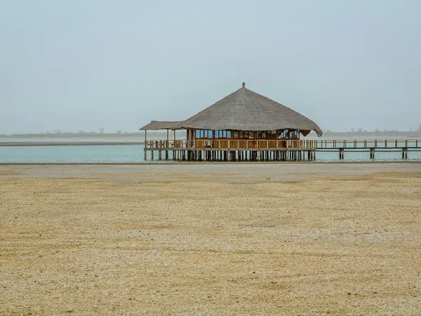 Stilt hut over the water, Saloum area (Kaolack region)