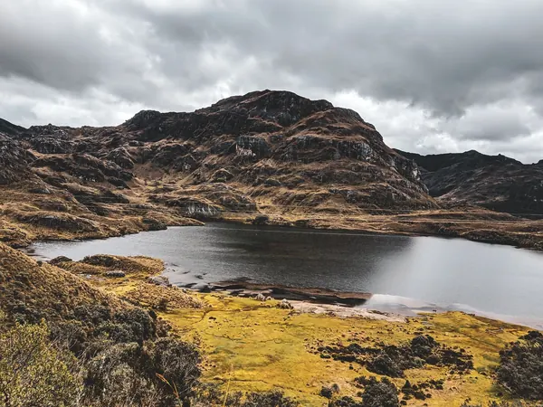 Cajas National Park, páramo lake above the tree line