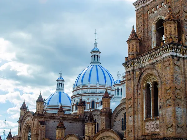 Cuenca, the blue domes of the New Cathedral