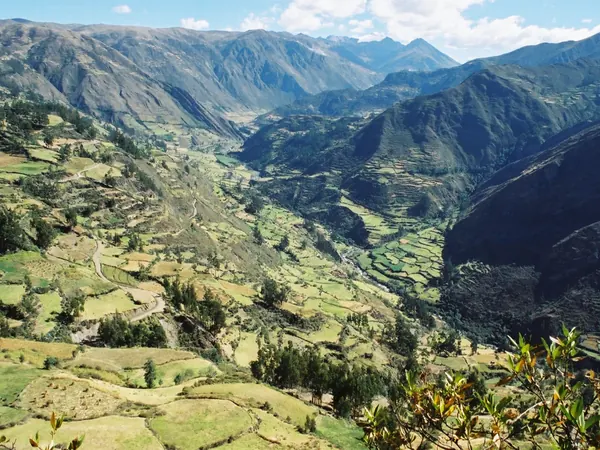 Andean valley of the Pativilca river on the western slope, on the way down from Huaraz to the coast