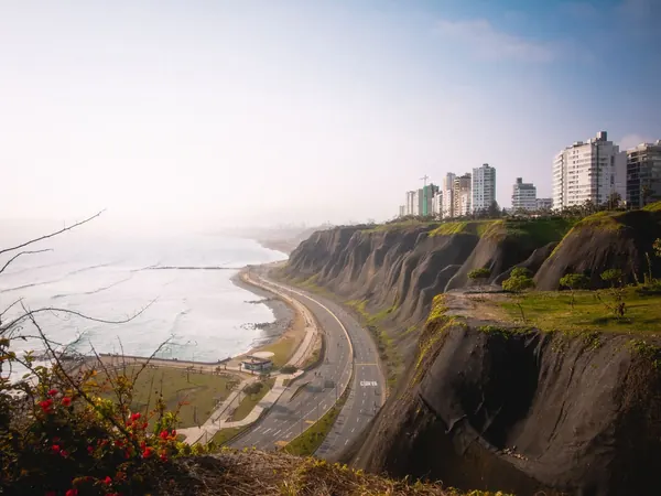 Lima, the clifftop boardwalk of Miraflores above the Costa Verde