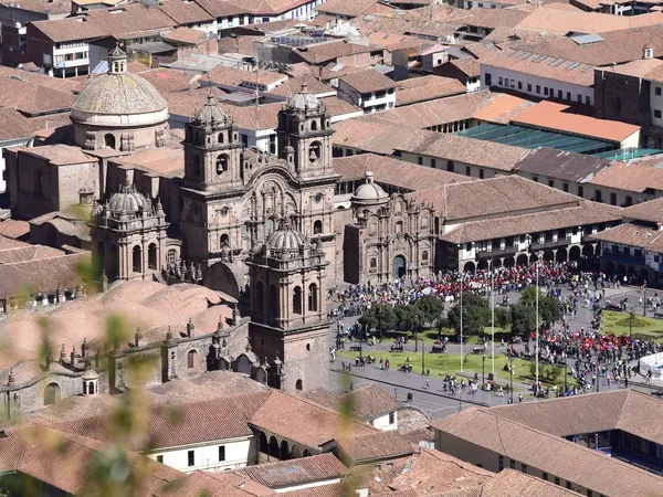 Cusco, Plaza de Armas and the Compañía church from above