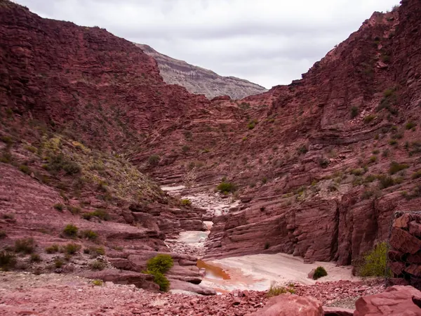 Red rock canyon near Villa San Agustín de Valle Fértil, San Juan