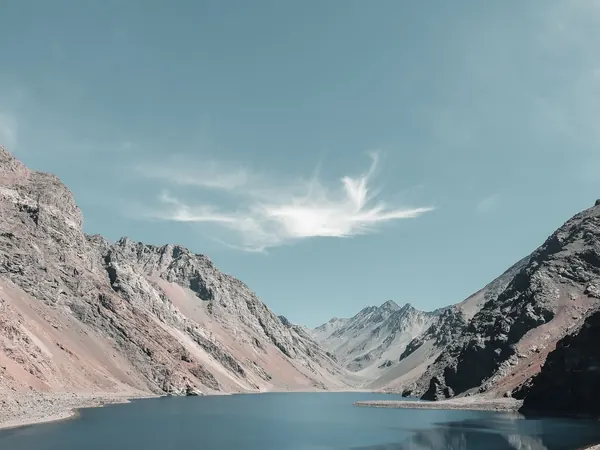 Laguna del Inca at Portillo, on the descent from the Cristo Redentor pass