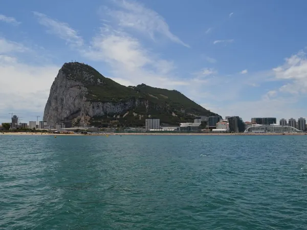Rock of Gibraltar from the bay