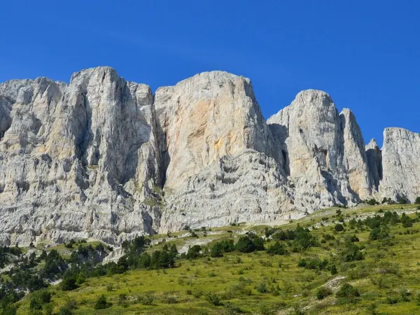 Vercors massif, limestone cliffs at Gresse-en-Vercors