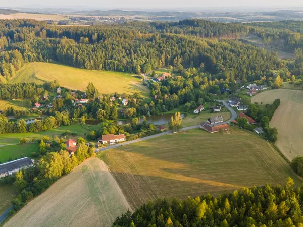 Bohemian countryside, fields and forest