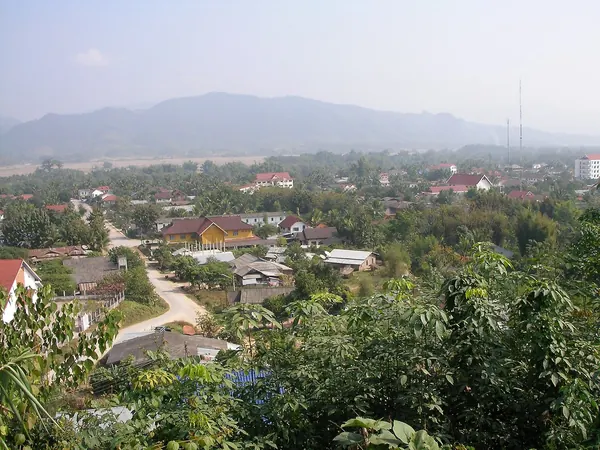 Luang Namtha and its valley from the northwest