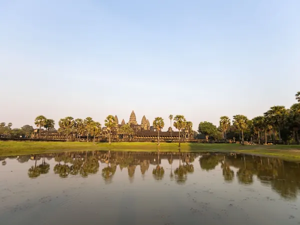Angkor Wat reflected in its pond