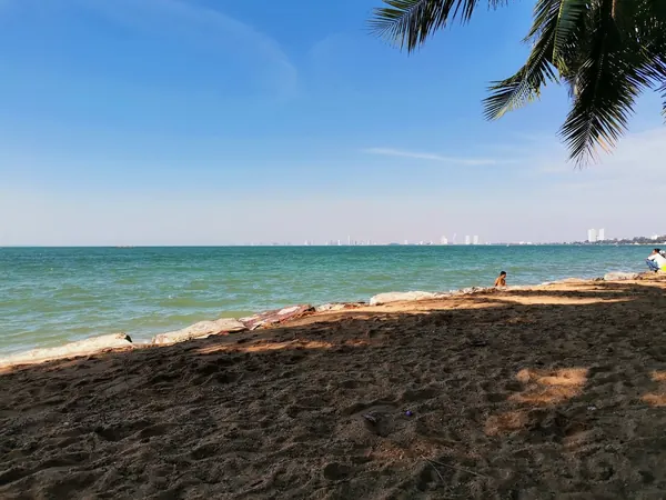 Pattaya, quiet stretch of beach on the Gulf of Thailand