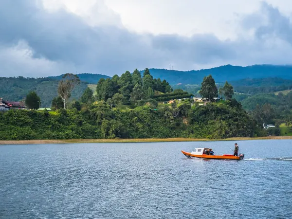 Laguna de La Cocha in the mountains of Nariño, near Pasto
