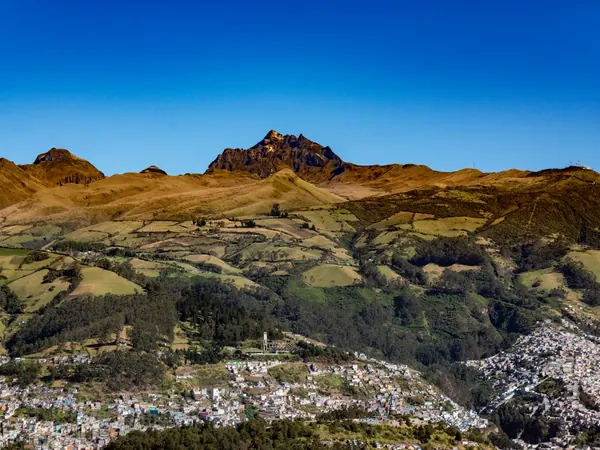 Pichincha volcano above Quito