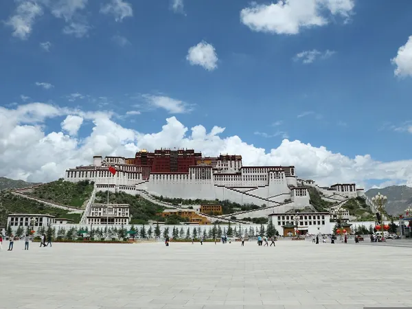 Lhasa, Potala Palace from the square